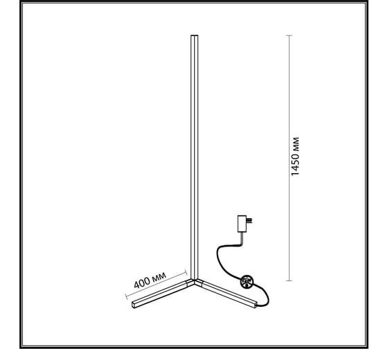 Напольный светильник ODEON LIGHT LED 1*6W FILLINI 4335_6FL