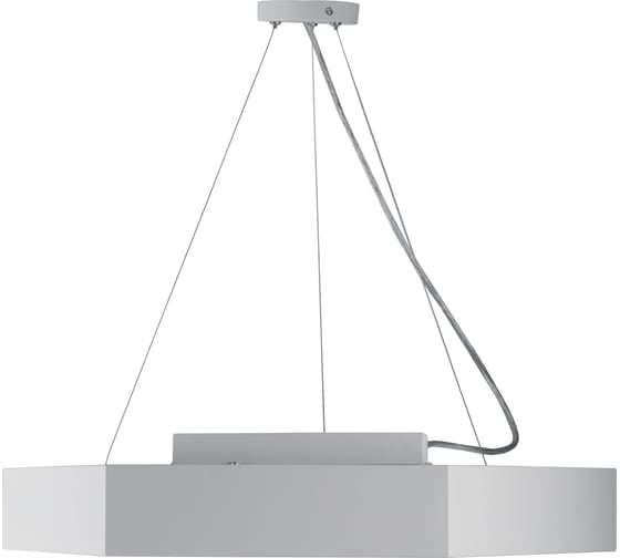 Светодиодный светильник ЭРА Geometria Hexagon SPO-123-W-40K-045 45Вт 4000К 2500Лм белый Б0050554
