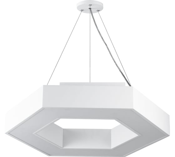 Светодиодный светильник ЭРА Geometria Hexagon SPO-123-W-40K-045 45Вт 4000К 2500Лм белый Б0050554