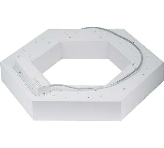 Светодиодный светильник ЭРА Geometria Hexagon SPO-123-W-40K-045 45Вт 4000К 2500Лм белый Б0050554