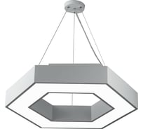 Светодиодный светильник ЭРА Geometria Hexagon SPO-124-W-40K-051 51Вт 4000К 3900Лм белый Б0050556