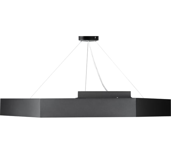 Светодиодный светильник ЭРА Geometria Hexagon SPO124B40K051 51Вт 4000К 3900Лм IP40 черный Б0050557