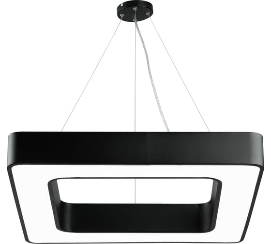 Светодиодный светильник ЭРА Geometria Quadro SPO-161-B-40K-060 60Вт 4000К 5500Лм IP40 600х600х80 черный подвесной, Б0050583
