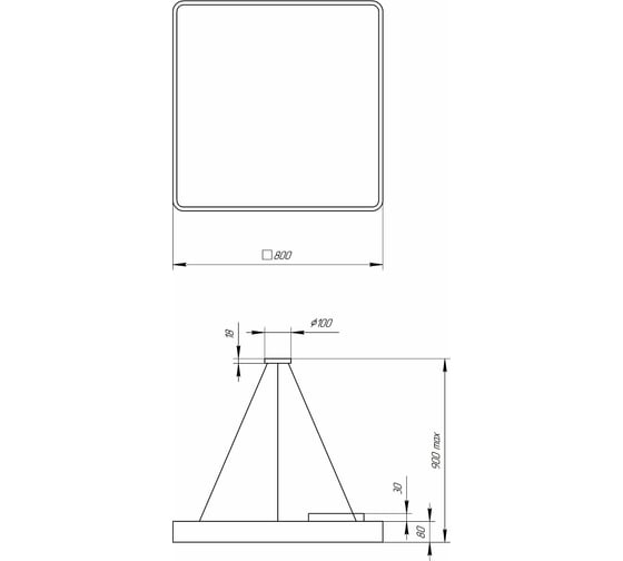 Светодиодный светильник ЭРА Geometria Quadro SPO-164-B-40K-110 110Вт 4000К 17300Лм черн Б0050589