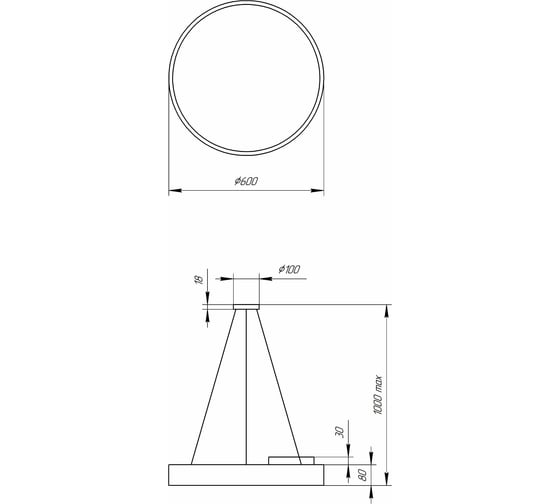 Светодиодный светильник ЭРА Geometria Ring SPO-131-W-40K-045 45Вт 4000Лм IP40 белый Б0050558