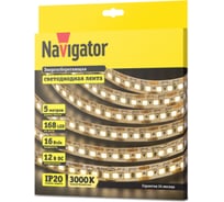 Лента Navigator СД 14 457 NLS-2835WW168-16-IP20-12V 5 м 14457