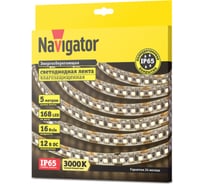 Лента Navigator СД 14 458 NLS-2835WW168-16-IP65-12V 5 м 14458