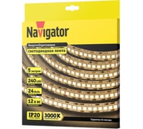 Лента Navigator СД 14 461 NLS-2835WW240-24-IP20-12V 5 м 14461