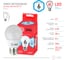 Светодиодная лампочка ЭРА RED LINE LED A55-6W-840-E27 R груша нейтральный белый свет Б0050688 4