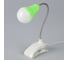 Лампа на прищепке RISALUX Свет зеленый 13LED 1,5W провод USB 4x9x31,5 см 2562920 1