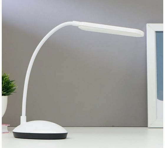 Настольная лампа RISALUX 16104/1 LED 2Вт USB АКБ 3 режима белый 6,3х11х39 см 5091629 1