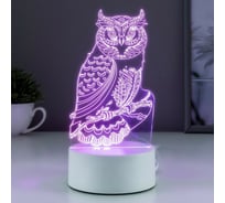 Светильник RISALUX "Сова" LED RGB от сети 4814592