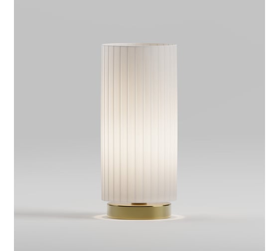 Настольный светильник Eurosvet Kreis с плафоном из ткани 101101 латунь a071897 1