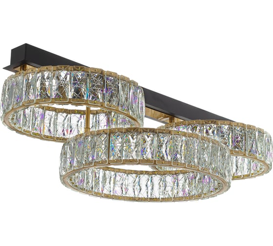 Люстра хрустальная Citilux PALANT LED чёрный+бронза CL325162 1