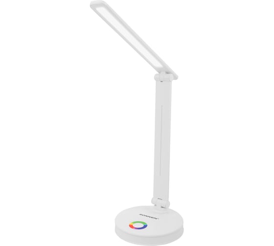 Настольная лампа светильник ночник SONNEN RG-001, LED, 6 Вт, 3 режима, RGB подсветка, белый, 238774 1