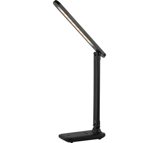 Настольный светодиодный светильник ЭРА NLED-495-5W-BK аккумуляторный, складной, черный Б0051473