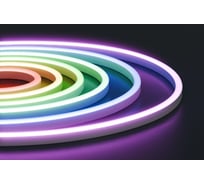 Светодиодный неон Apeyron 220В, 6Вт/м, RGB, smd 5050, 80д/м, 10x18мм, 50м, IP65 / 17-49