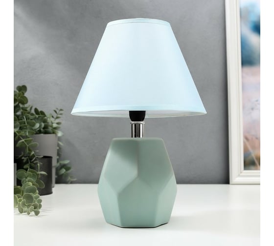 Настольная лампа RISALUX 16368/1BL E14 40Вт голубой 20х20х30 см 5448829
