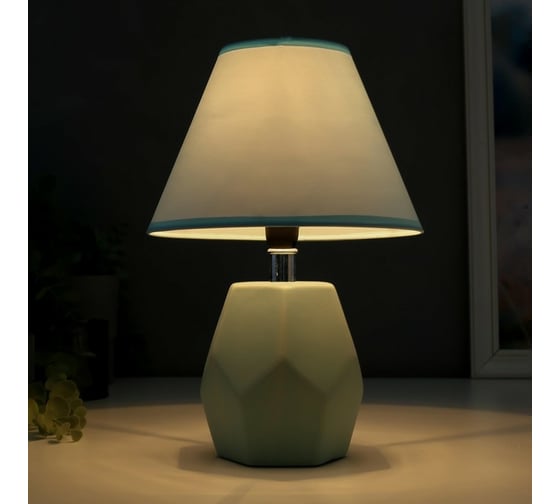 Настольная лампа RISALUX 16368/1BL E14 40Вт голубой 20х20х30 см 5448829