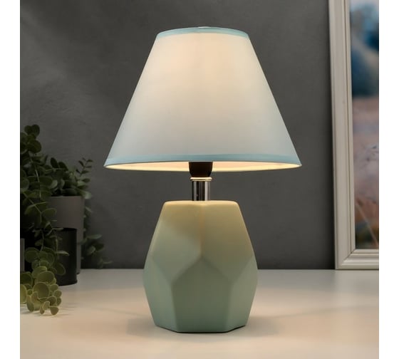 Настольная лампа RISALUX 16368/1BL E14 40Вт голубой 20х20х30 см 5448829
