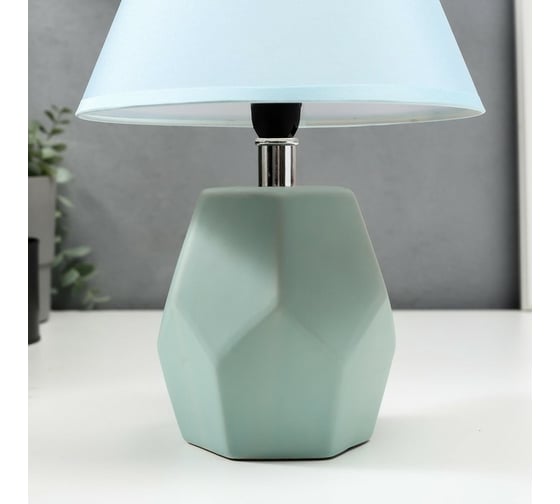 Настольная лампа RISALUX 16368/1BL E14 40Вт голубой 20х20х30 см 5448829