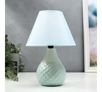 Настольная лампа RISALUX 16369/1BL E14 40Вт голубой 20х20х30 см 5448832