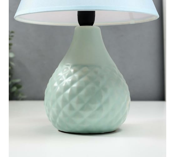 Настольная лампа RISALUX 16369/1BL E14 40Вт голубой 20х20х30 см 5448832