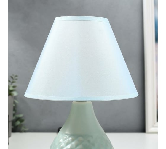 Настольная лампа RISALUX 16369/1BL E14 40Вт голубой 20х20х30 см 5448832