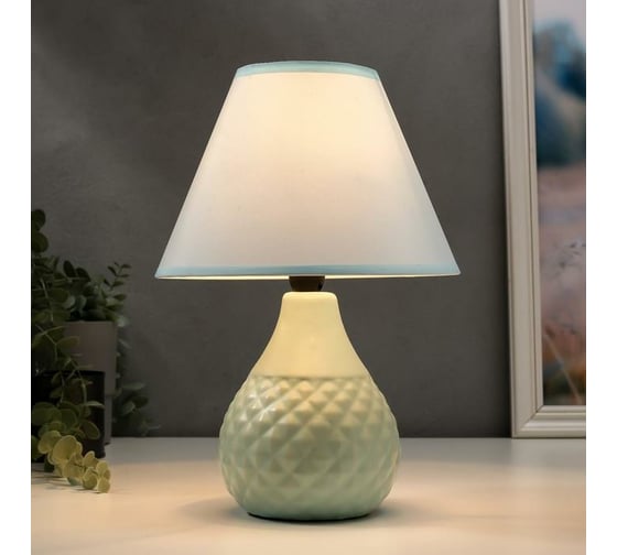 Настольная лампа RISALUX 16369/1BL E14 40Вт голубой 20х20х30 см 5448832