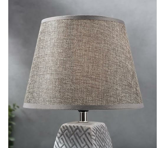 Настольная лампа RISALUX 16444/1GR E14 40вт серый 22х22х34 см 5478182
