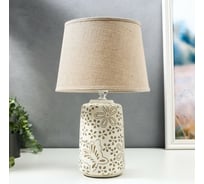 Настольная лампа RISALUX 16353/1 E14 40Вт бело-бежевый 22х22х36 см 5448811