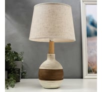 Настольная лампа RISALUX 16396/1 E14 40Вт белый 22х22х37 см 5448858