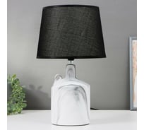 Настольная лампа RISALUX 16357/1 E14 40Вт бело-черный 22х22х36 см 5448815