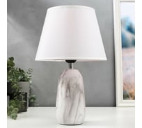 Настольная лампа RISALUX 16383/1 E27 40Вт бело-серый 23х23х39 см 5448846