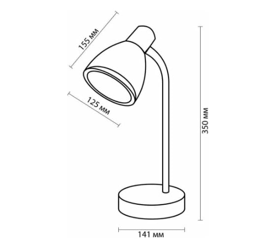 Настольная лампа ODEON LIGHT металл E27 60W FLIP 2593/1T