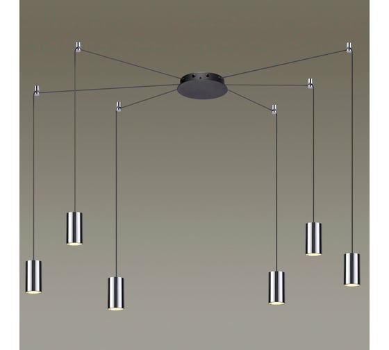 Подвес ODEON LIGHT "паук" металл GU10 LED 60W LUCAS 3897/6