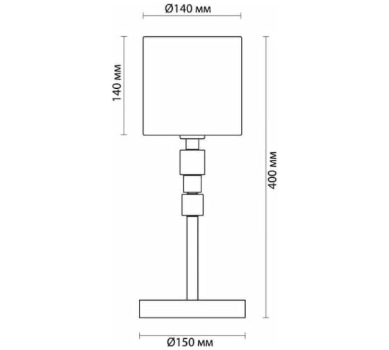 Настольная лампа ODEON LIGHT ткань E14 1*40W PAVIA 4112/1T
