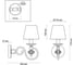 Бра ODEON LIGHT E14 1*40W ORSA 4185/1W 2