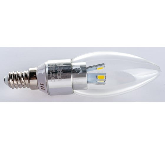 Светодиодная лампа Nord-Yada C35 3W S 220V E14 4200K (свеча прозрачная) 903644