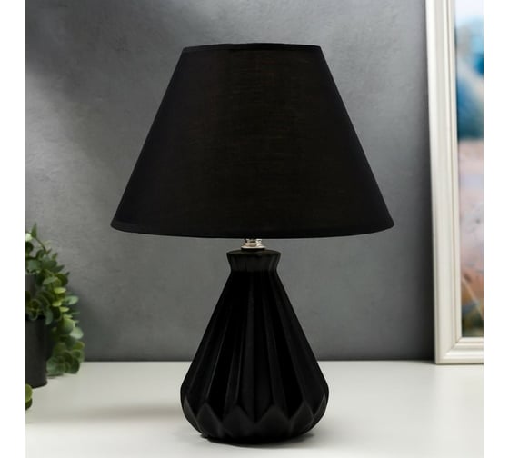 Настольная лампа RISALUX 1860/1BK E14 40Вт черный 25х25х35 см 6031412