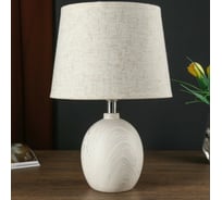 Настольная лампа RISALUX 21196/1 E14 40Вт белый-серый 20х20х35 см 4738531