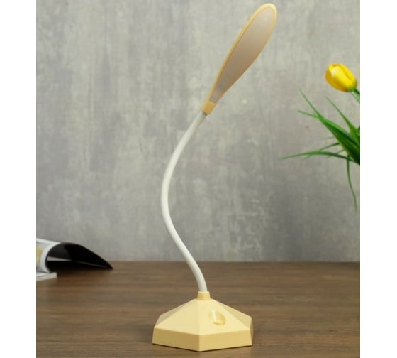 Настольная лампа RISALUX 23769/1 LED 4Вт USB АКБ бежевый 9х10х36 см 4734794