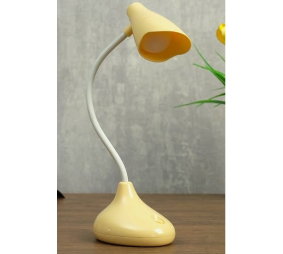 Настольная лампа RISALUX 23767/1 LED 4Вт USB АКБ бежевый 9,5х8х33 см 4734792