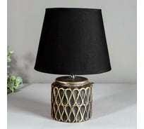 Настольная лампа RISALUX 32166/1 E14 40Вт черный с золотой патиной 20х20х28 см 4738490