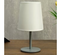 Настольная лампа RISALUX 58081/1 1х40Вт Е27 серый 13х13х25 см 4733879