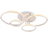 Люстра Росток DK06354/5 PR WT+CR белый/хром 138W+8W LED RGB 3000K-6000K d745 ПДУ(ИК) диммер, HN24 988387475