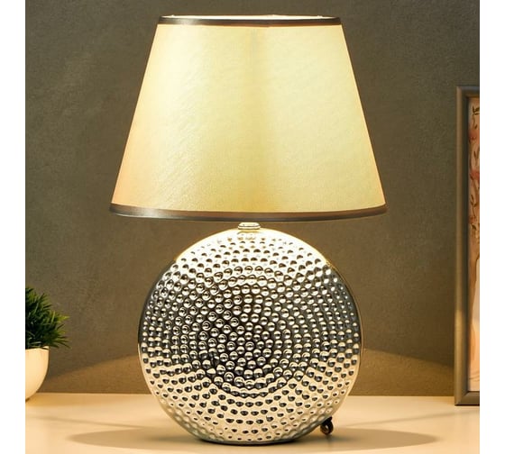 Настольная лампа RISALUX 7515121TL/1 E14 40Вт серебро 24,5х24,5х37 см 4551694