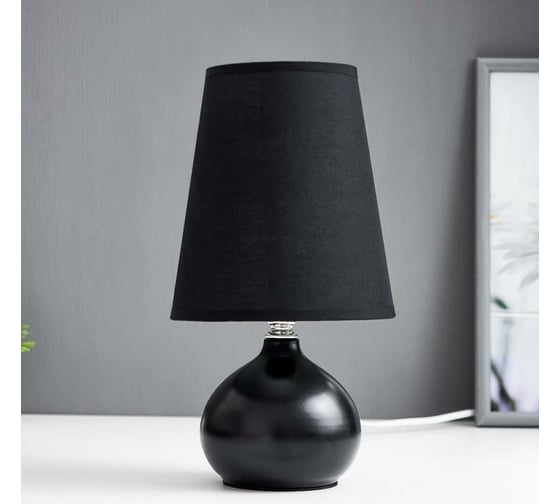 Настольная лампа RISALUX 99036/1 1х40Вт Е27 черный 15х15х29 см 4733873