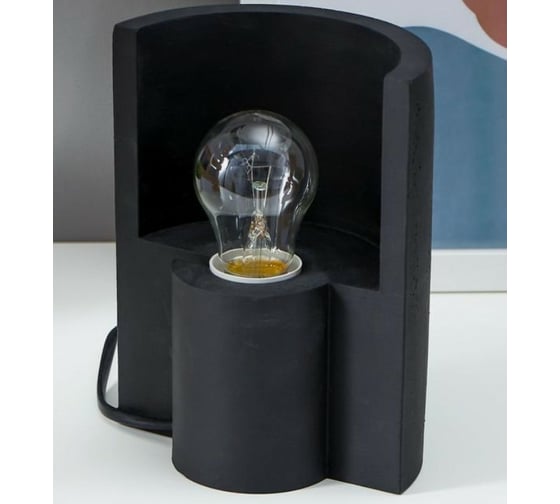 Настольная лампа RISALUX 16247/1BK Е27 60Вт черный 10х13,5х18 см 5275591