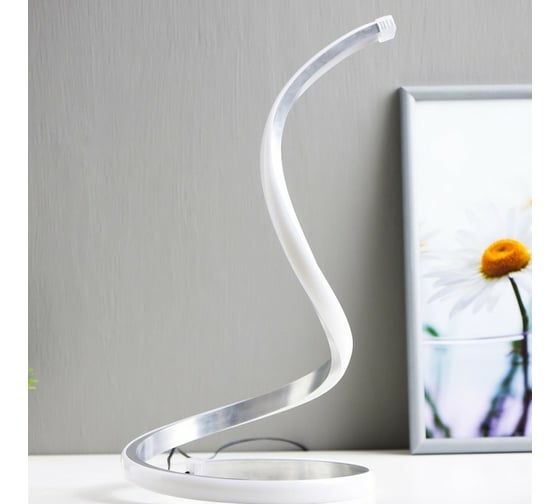Настольная лампа RISALUX 16607/1BK LED 6Вт серебро 19,5х19,5х35 см 6248040